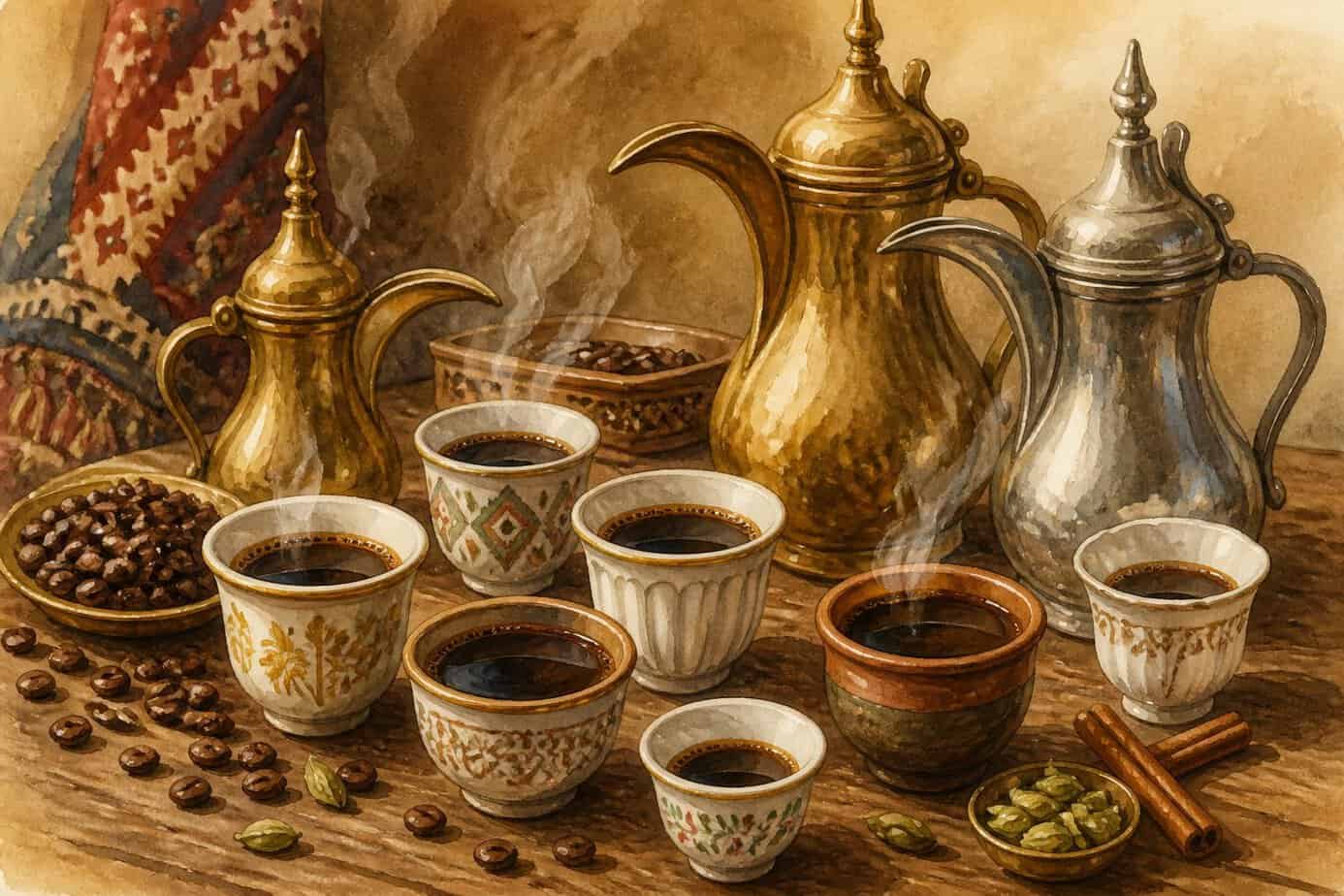 فنجان قهوة سوداء بلا إضافات