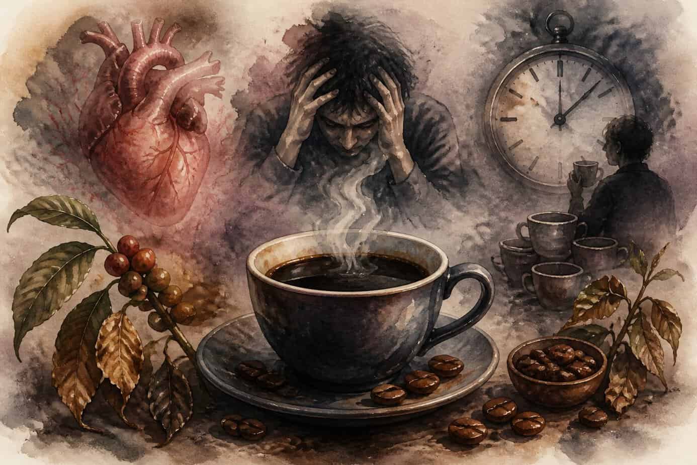 محاذير القهوة السوداء