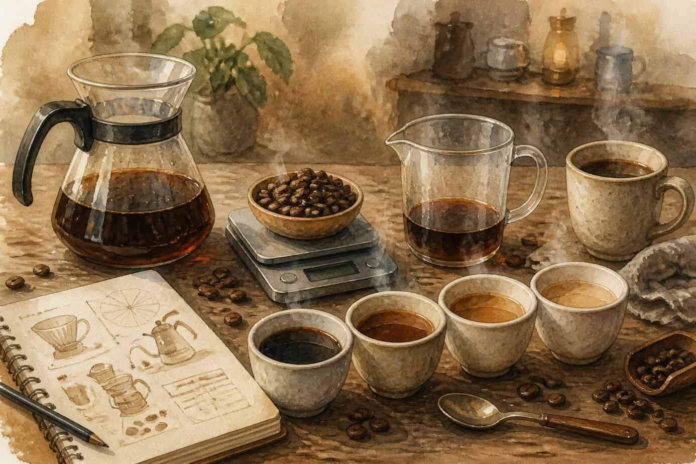 مقارنة بين القهوة والنسكافيه
